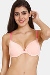 Zivame Push-Up Wired Medium Coverage Bra - Peach Pearl — thumbnail 1
